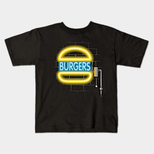 burger light sign Kids T-Shirt